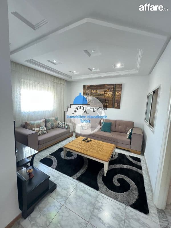 Appartement S2 meublé pour la location annuelle à Khzema Est