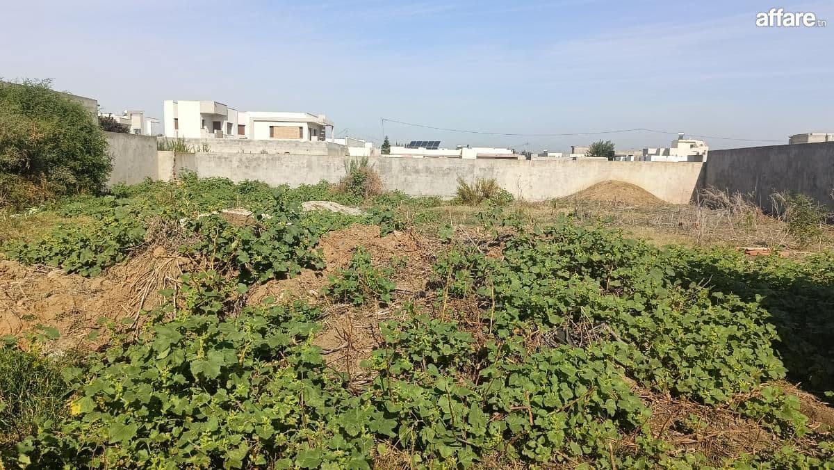 Terrain 870m2 boumhel 