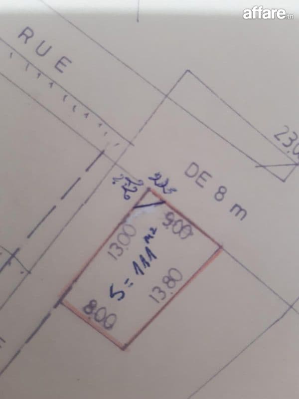 À Vendre – Garage 107 m² à Rafraf (Bizerte) – 70 000 DT