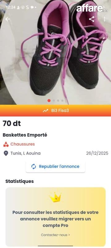 Basket neuf emporté a vendre