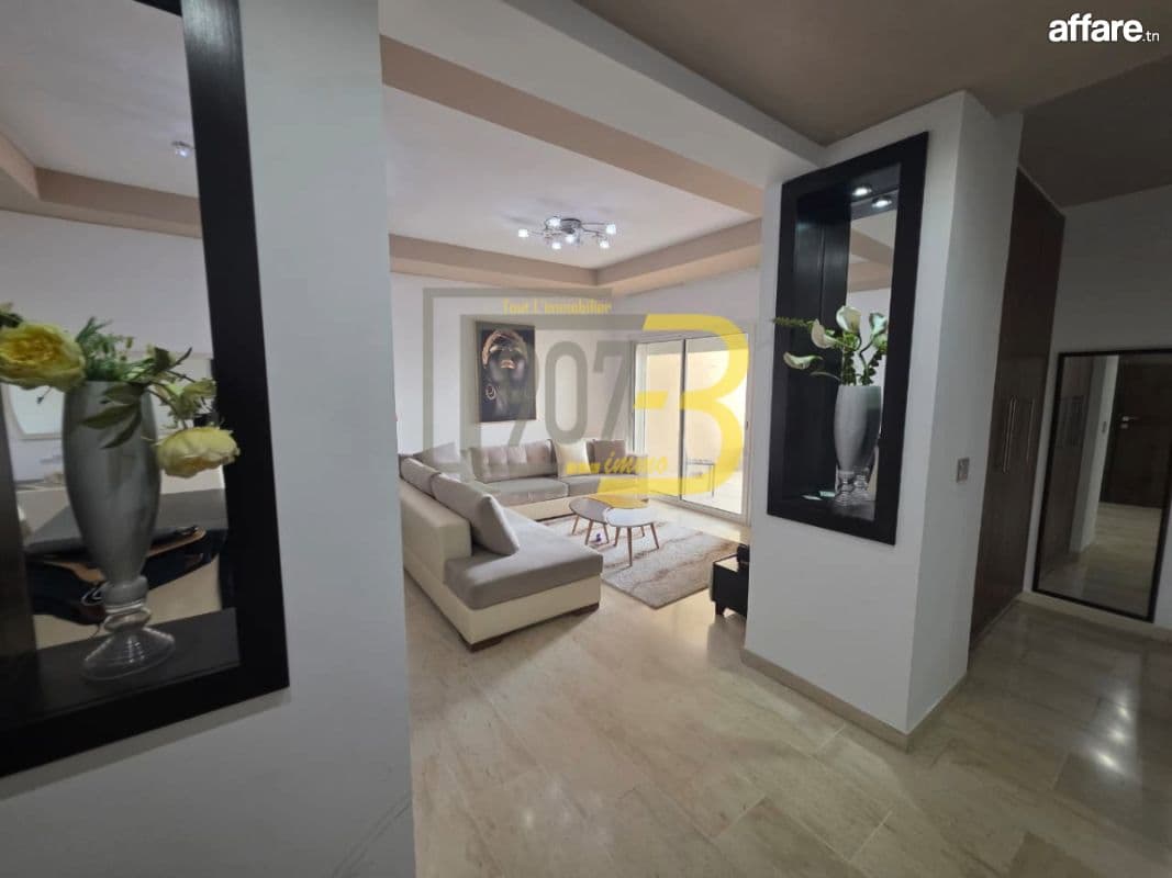 Un  appartement s+2 meublé à jardin El Menzah 2 . 