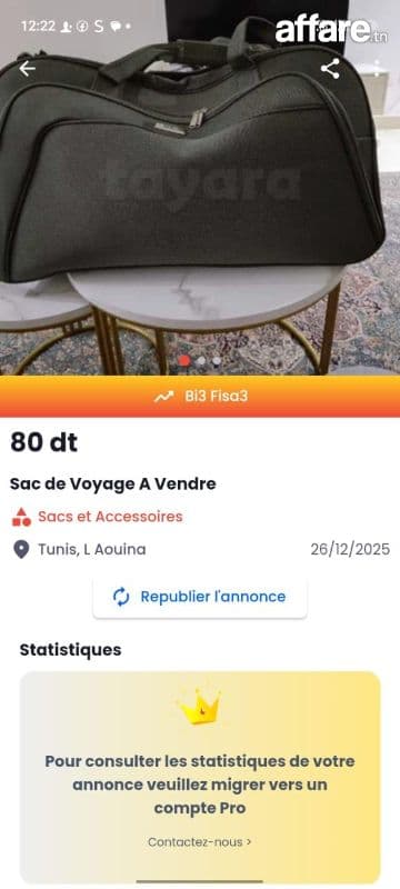 Gtand sac de voyage neuf emporte