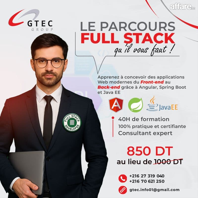 Formation Fullstack Spring Boot et Angular 