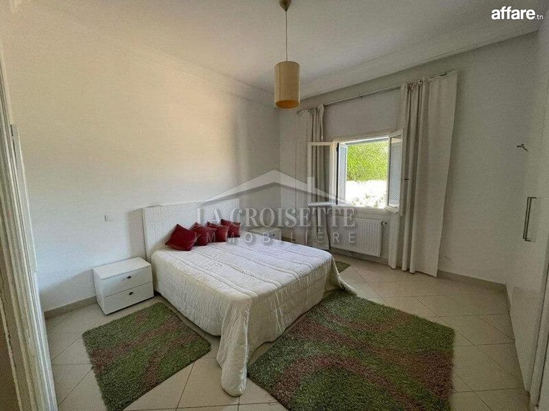 Appartement meublé S+3 avec jardin  à Gammarth ZAL389