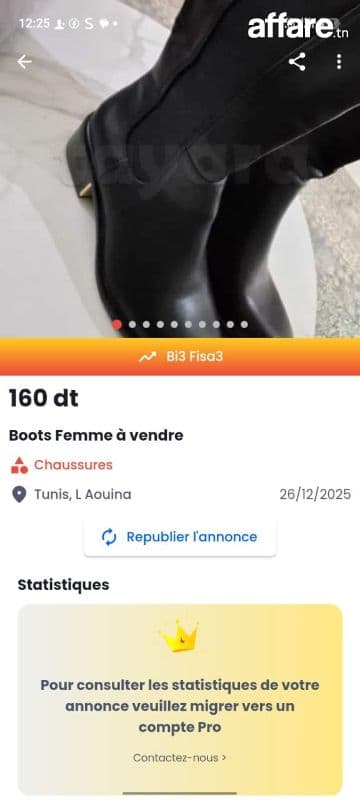 Boots neuf femme emporté a vendre