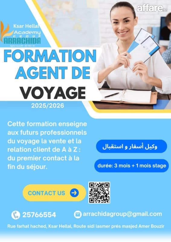 formation agent de voyage 