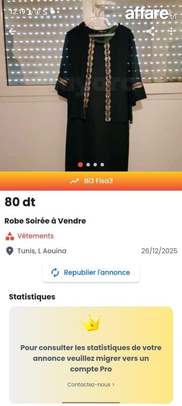 Robe soirée neuf a vendre