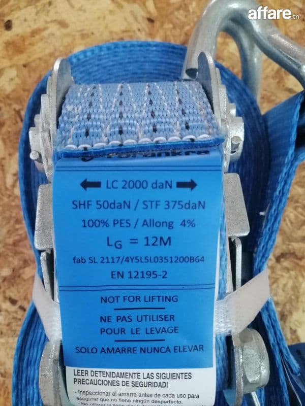 📢 À VENDRE : SANGLE D'ARRIAGE LC2000 daN 9 M ET 12 M