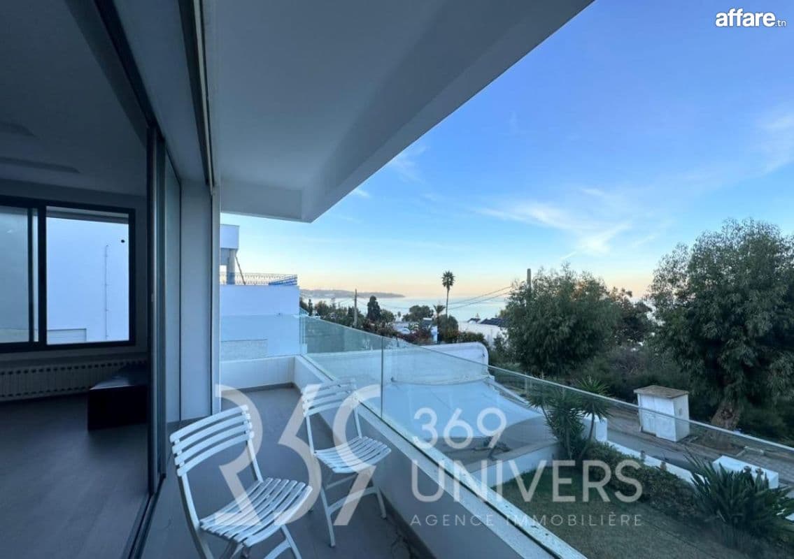 Appartement meublé avec vue sur mer à La Marsa