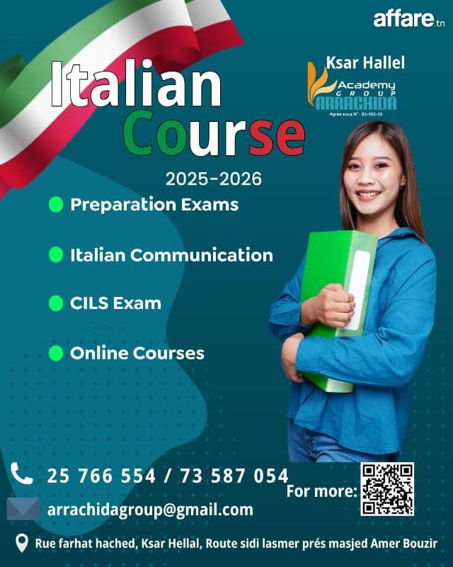 FORMATION EN LANGUE ITALIENNE 