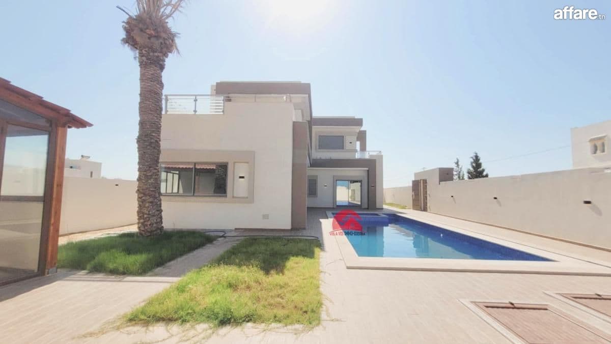 Vente villa avec piscine - Djerba ZA - titre bleu