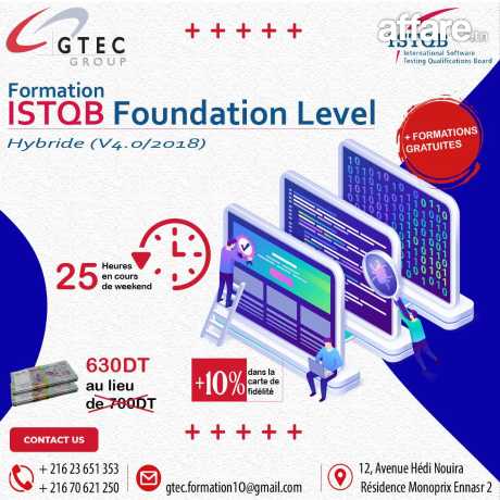 Formation ISTQB Foundation Level 2018/V4.0 2023