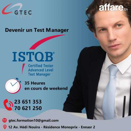 Formation ISTQB Advanced Level: Test Manager