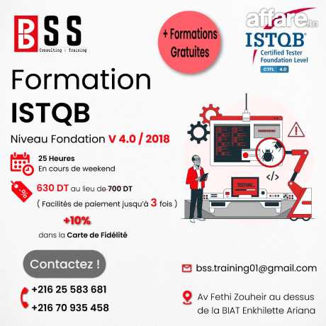 Formation certifiante #ISTQB Foundation Level (V4.0/V2018)