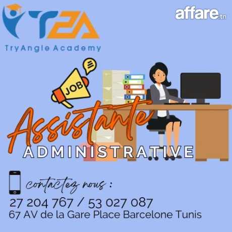 recrutement assistante administrative