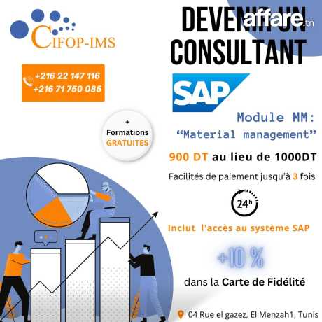 Formation Consultant SAP MM / Material Management 