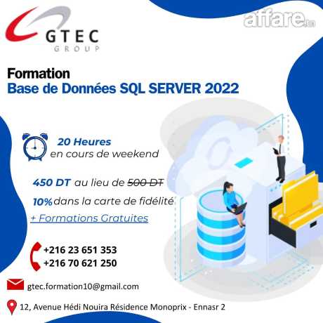 Formation Base de Données  SQL Server 2022
