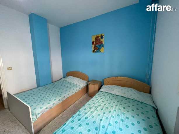 Location appartement meublé trois chambres salon à Tunis rou