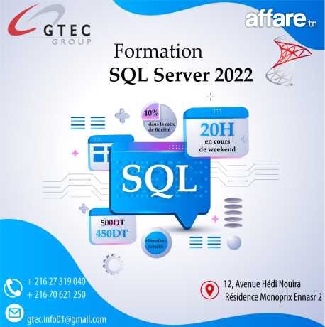 Formation  Base de données SQL Server