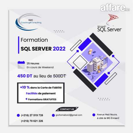 Formation complète en SQL Server 2019 - 2022 