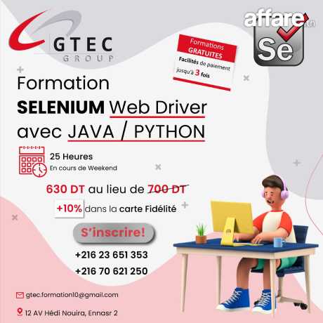 Formation Selenium Webdriver avec Java/Python