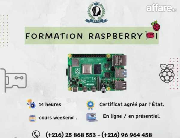 Formation certifiée en  Raspberry Pi