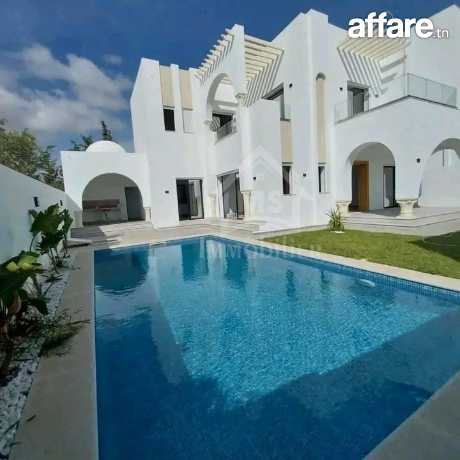 Villa toute neuve S+4 avec piscine à vendre à Hammamet Sud 