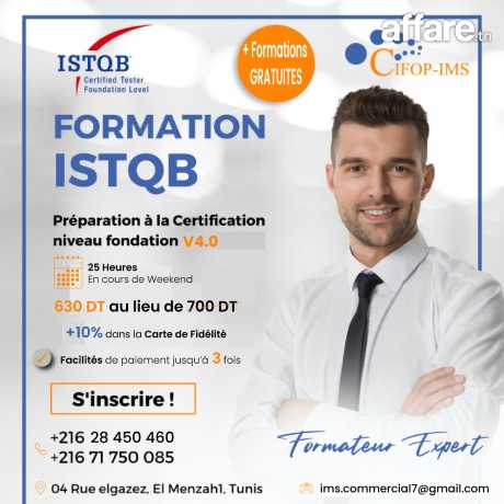 Formation Certifiante en test Logiciel : ISTQB