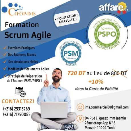Formation SCRUM Master et Product Owner PSM / PSPO