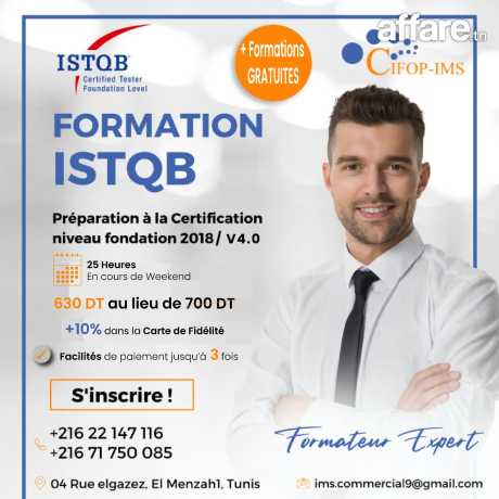 Formation ISTQB Niveau Fondation V4.0