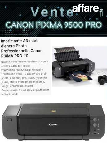 Imprimante Canon pixma 9500 pro