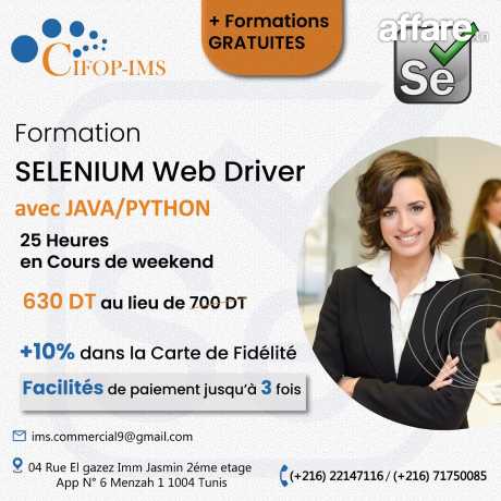 Formation Selenium Web Driver avec Java / Python 