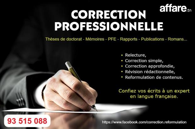 Correction professionnelle en langue française