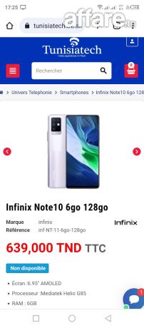 Infinix note 10  V6/128