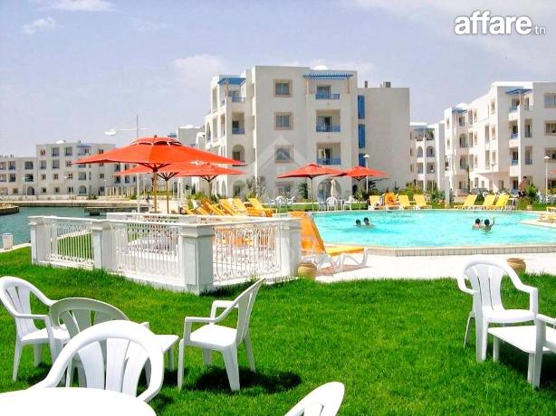 Location estivale: Appartement S+1 à louer à Marina Hammamet