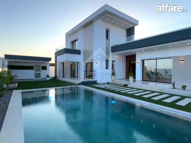 Villa neuve avec jardin et piscine à Hammamet Sud à vendre 