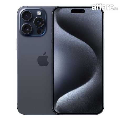 iPhone 15 Pro Max Bleu Titane Cacheté